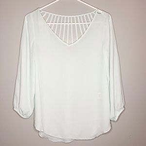 Philosophy Light Teal Blouse